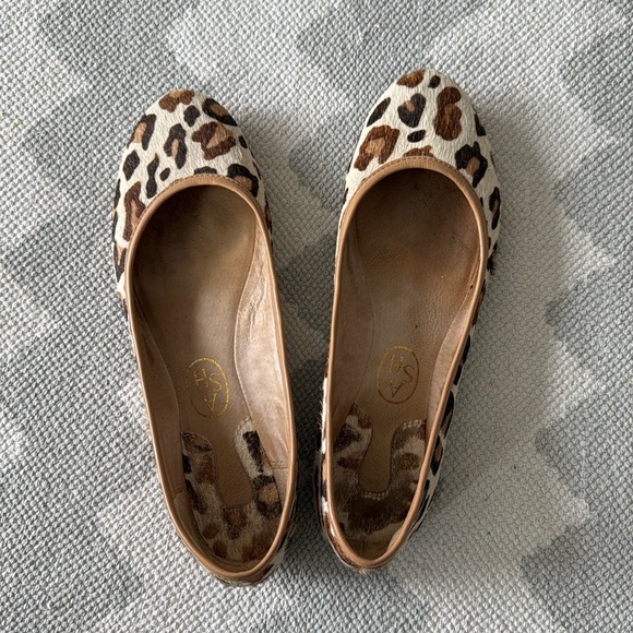 Ash leopard print pony hair leather ballet flats - Picture 2 of 3